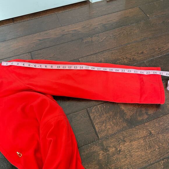 Vintage Bonnie Cashin Rain Coat Classic Red Grey Toggle Button Union Made READ - Picture 8 of 16